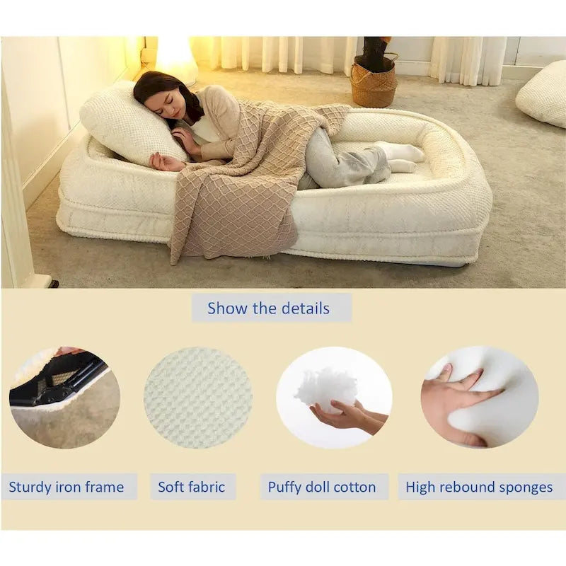 Chaise longue réglable blanche 47,8 avec dossier haut