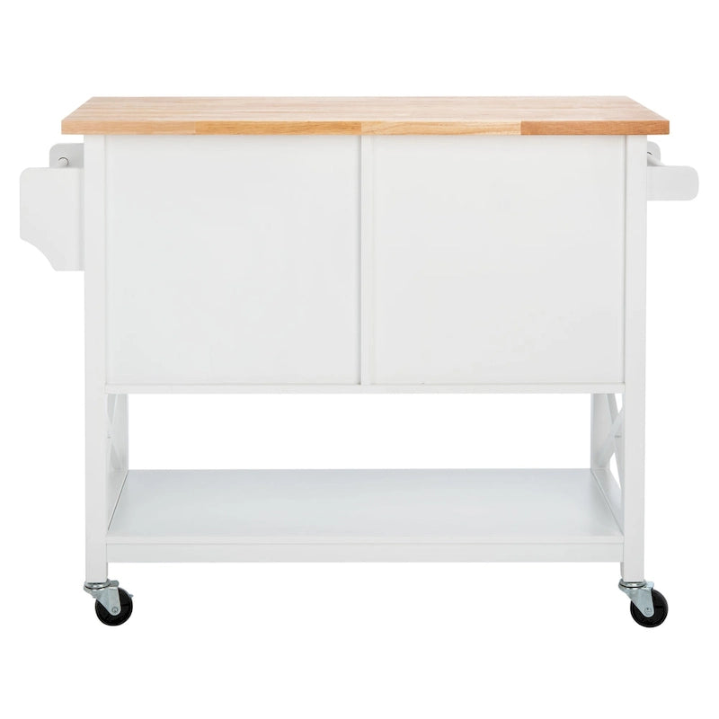 Chariot de cuisine à 2 portes et 1 étagère - 45,7 L x 17,3 P x 35,6 H - 46Lx17Px36H