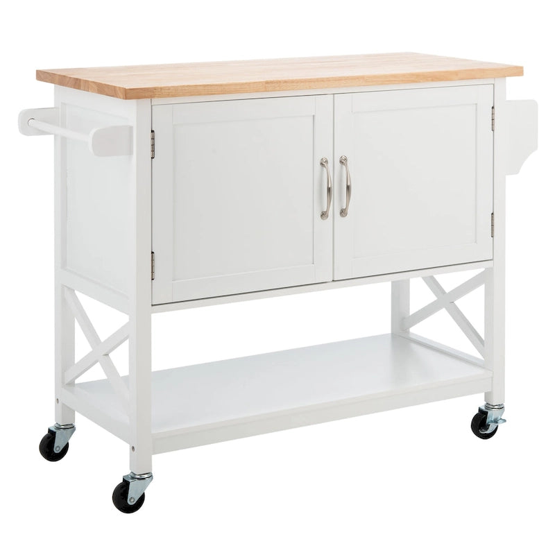 Chariot de cuisine à 2 portes et 1 étagère - 45,7 L x 17,3 P x 35,6 H - 46Lx17Px36H