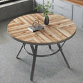 Table à manger ronde d'intérieur avec pieds en métal