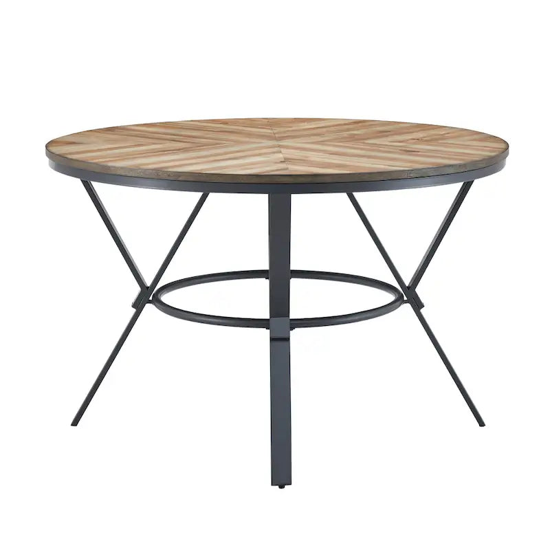 Table à manger ronde d'intérieur avec pieds en métal