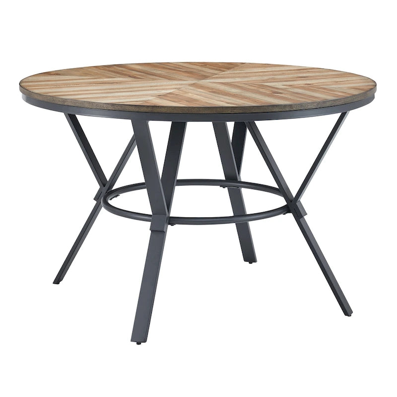 Table à manger ronde d'intérieur avec pieds en métal
