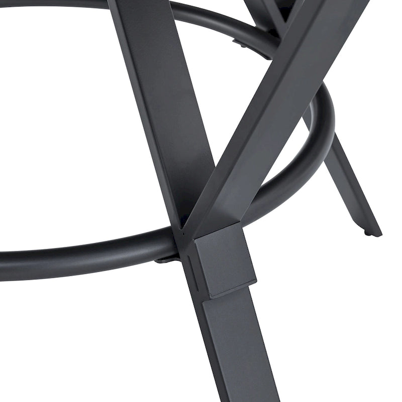 Table à manger ronde d'intérieur avec pieds en métal