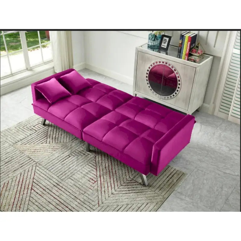 Chaise de salle à manger en velours avec cadre en or titane