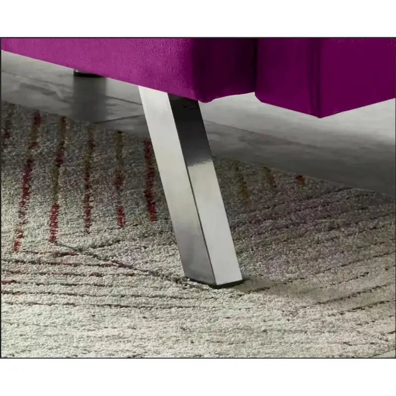 Chaise de salle à manger en velours avec cadre en or titane