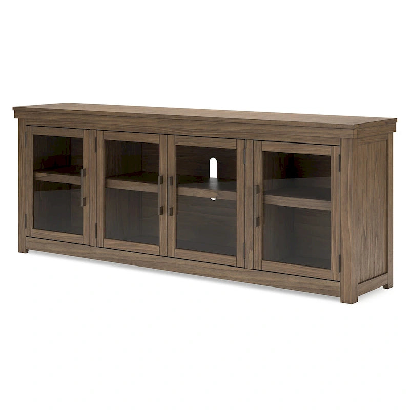 Meuble TV marron 85 pour TV jusqu'à 97 - 85W x 18D x 33H