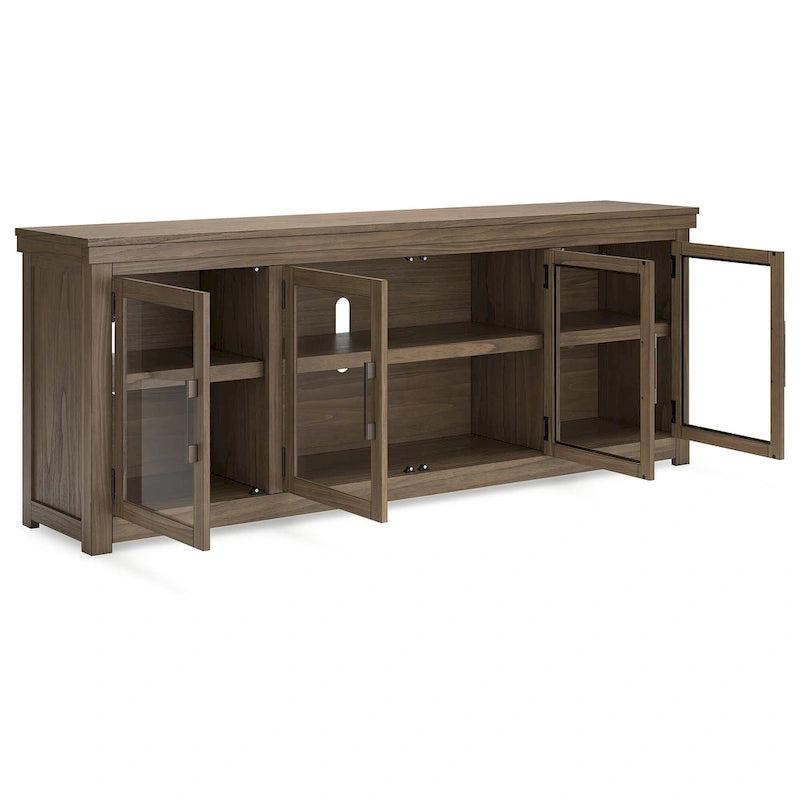 Meuble TV marron 85 pour TV jusqu'à 97 - 85W x 18D x 33H