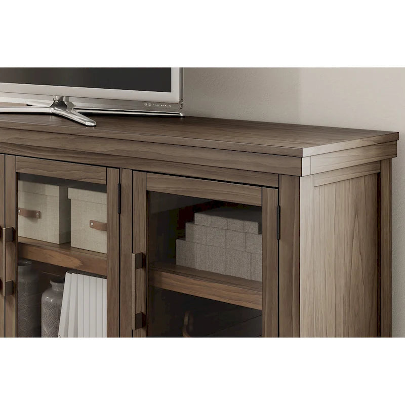 Meuble TV marron 85 pour TV jusqu'à 97 - 85W x 18D x 33H
