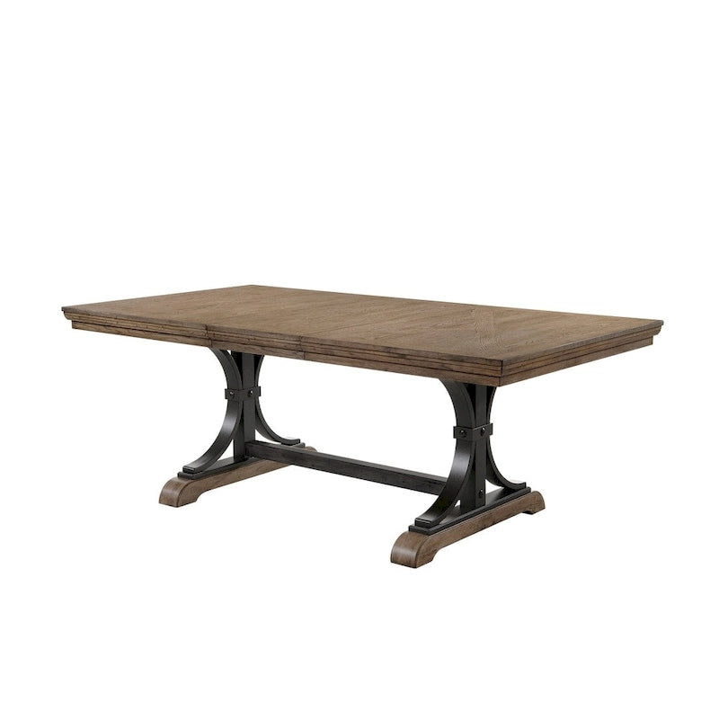 Table à manger extensible couleur bois flotté