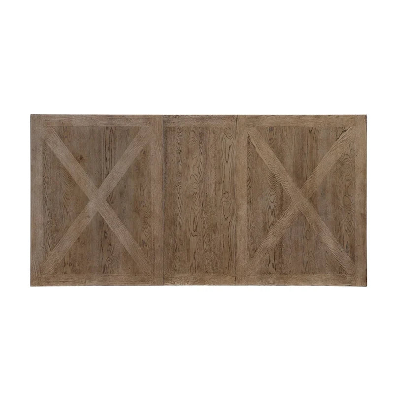 Table à manger extensible couleur bois flotté