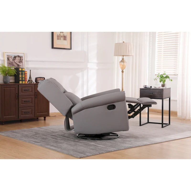 Fauteuil-lit simple convertible en velours avec dossier réglable et poche de rangement