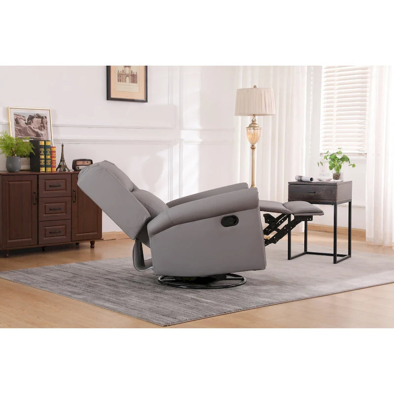 Fauteuil-lit simple convertible en velours avec dossier réglable et poche de rangement