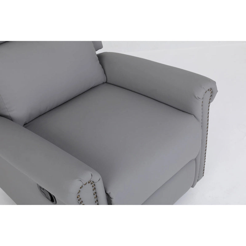 Fauteuil-lit simple convertible en velours avec dossier réglable et poche de rangement