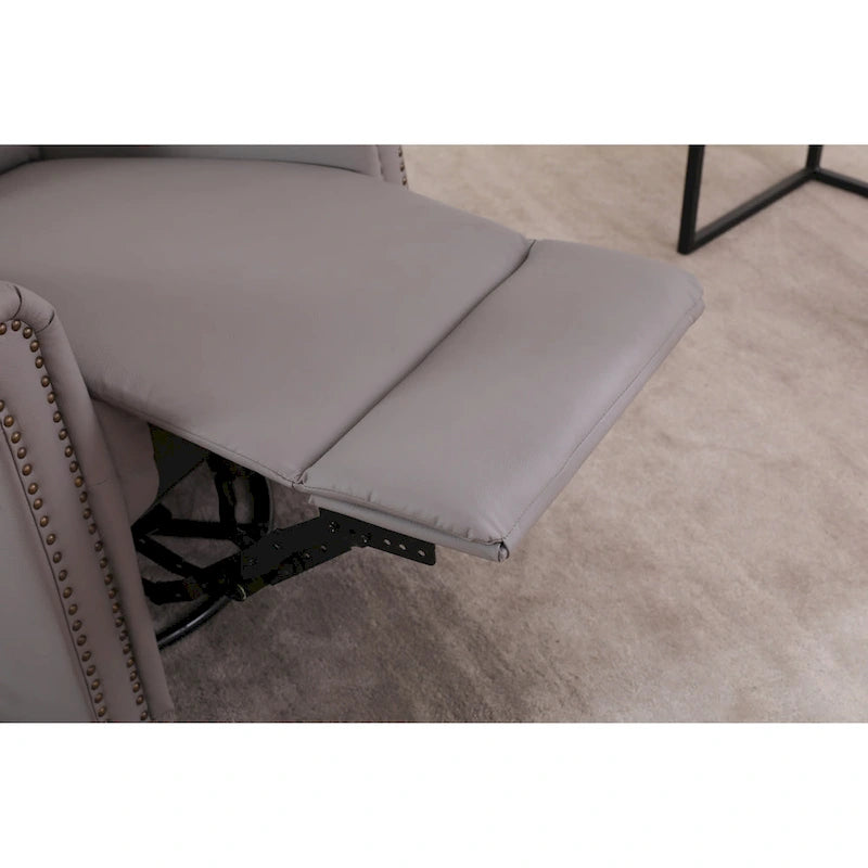 Fauteuil-lit simple convertible en velours avec dossier réglable et poche de rangement