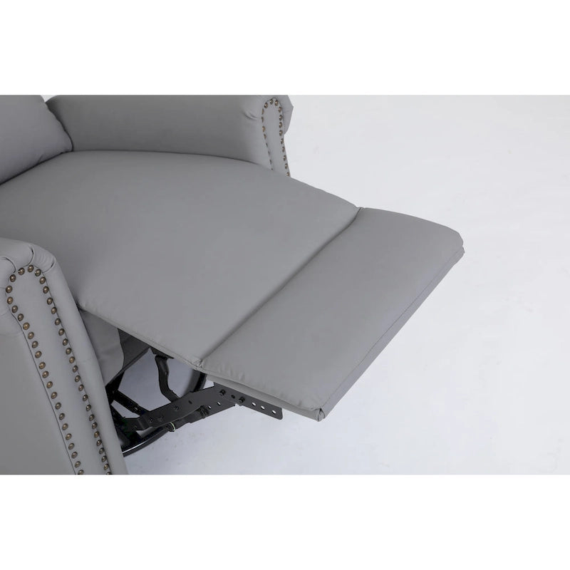Fauteuil-lit simple convertible en velours avec dossier réglable et poche de rangement
