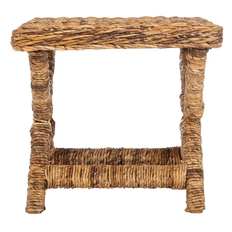 Banc en osier naturel en X - 22 x 22 x 19,5 - 22Lx22Px20H