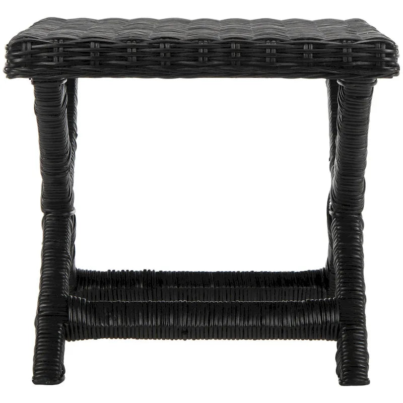 Banc en osier naturel en X - 22 x 22 x 19,5 - 22Lx22Px20H