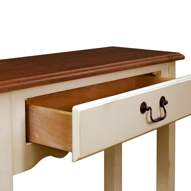 Console en bois blanc