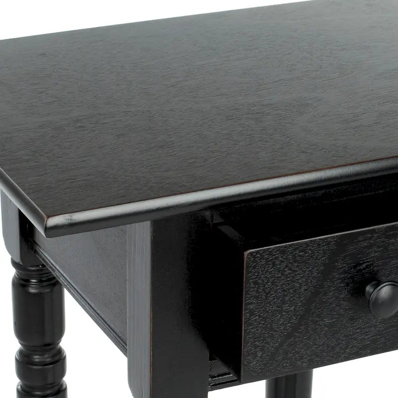 Table d'appoint noire - 17,7 x 13,8 x 31,9 - 18L x 14P x 32H
