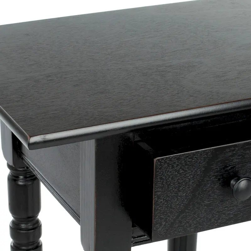 Table d'appoint noire - 17,7 x 13,8 x 31,9 - 18L x 14P x 32H