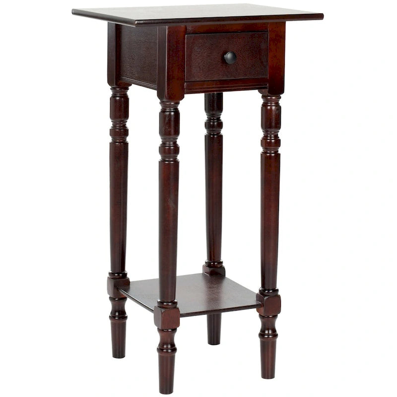 Table d'appoint noire - 17,7 x 13,8 x 31,9 - 18L x 14P x 32H