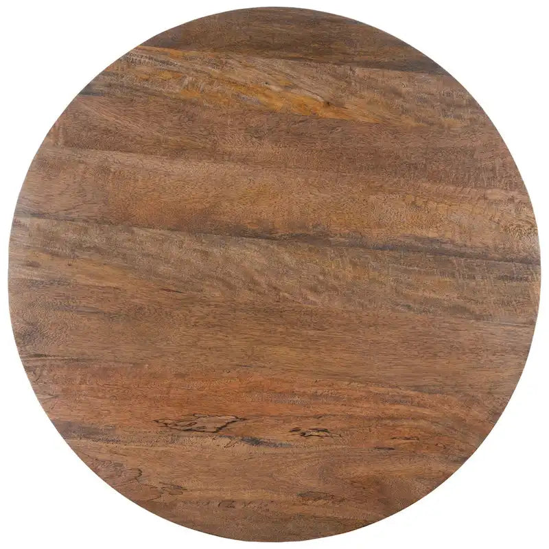 Table basse ronde en rotin moderne - 80 L x 80 P x 45 H cm
