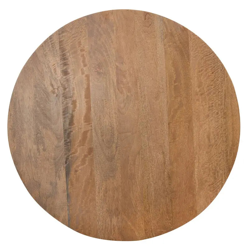 Table basse ronde en rotin moderne - 80 L x 80 P x 45 H cm