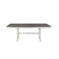 Table de salle à manger extensible bicolore