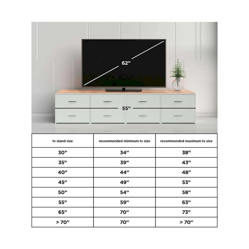 Meuble TV décontracté grand format avec option foyer brun
