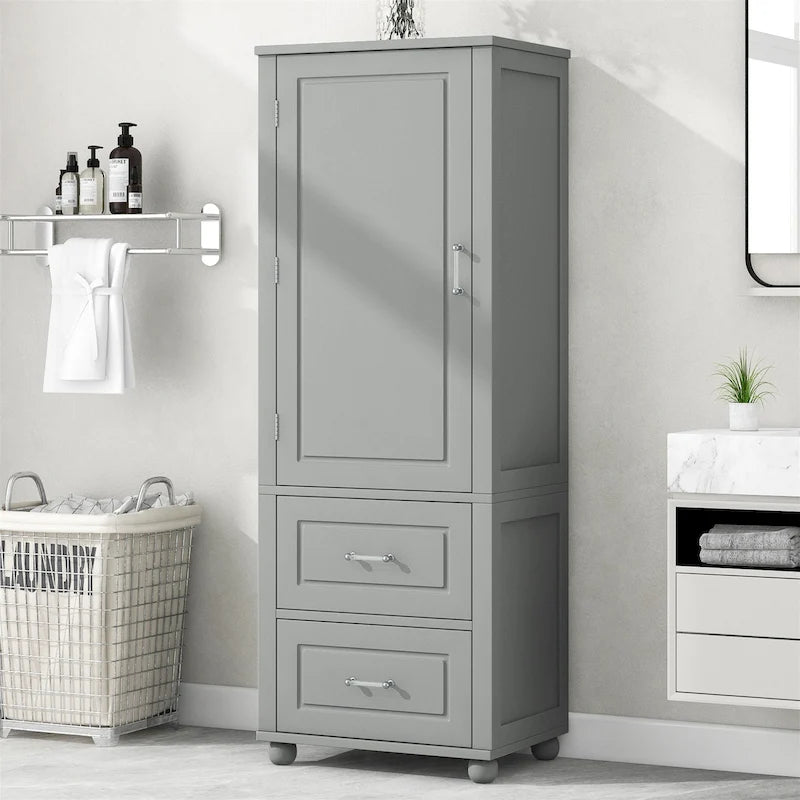 Meuble de rangement haut de salle de bain, Armoire de rangement sur pied