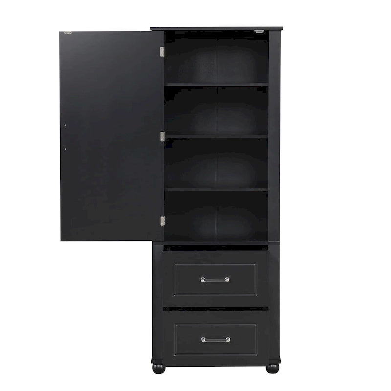 Meuble de rangement haut de salle de bain, Armoire de rangement sur pied