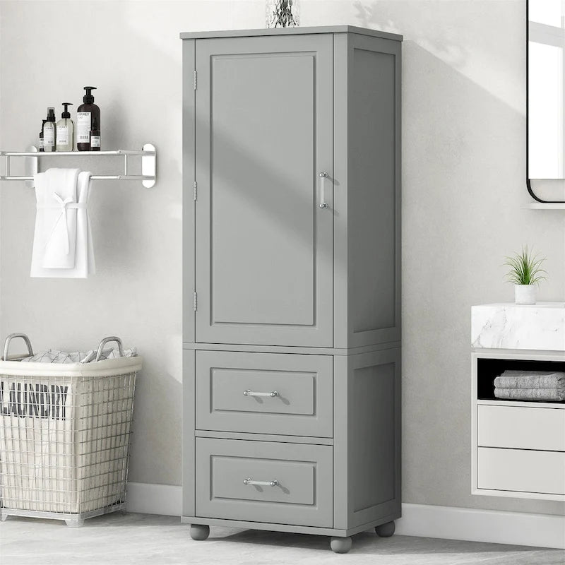 Meuble de rangement haut de salle de bain, Armoire de rangement sur pied