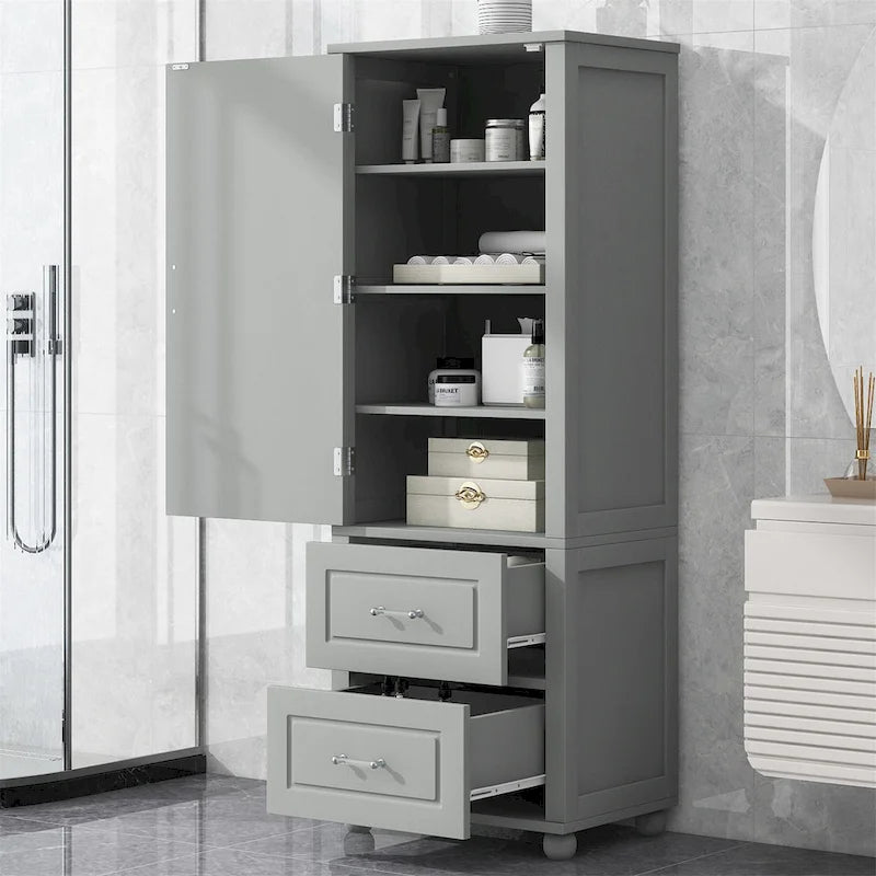 Meuble de rangement haut de salle de bain, Armoire de rangement sur pied