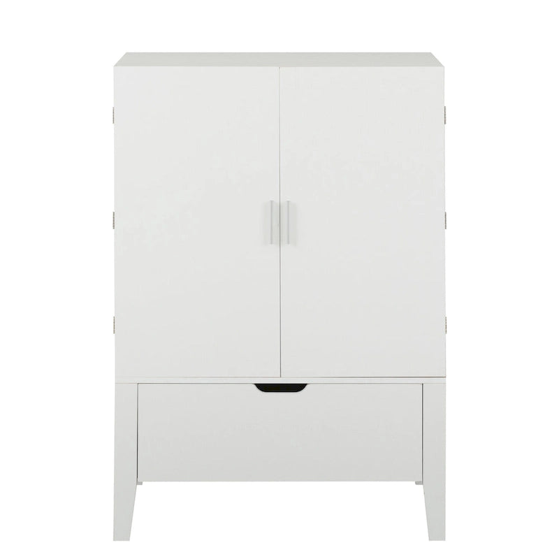 Meuble de buffet avec porte-bouteilles et porte-verres pour couloirs et salons