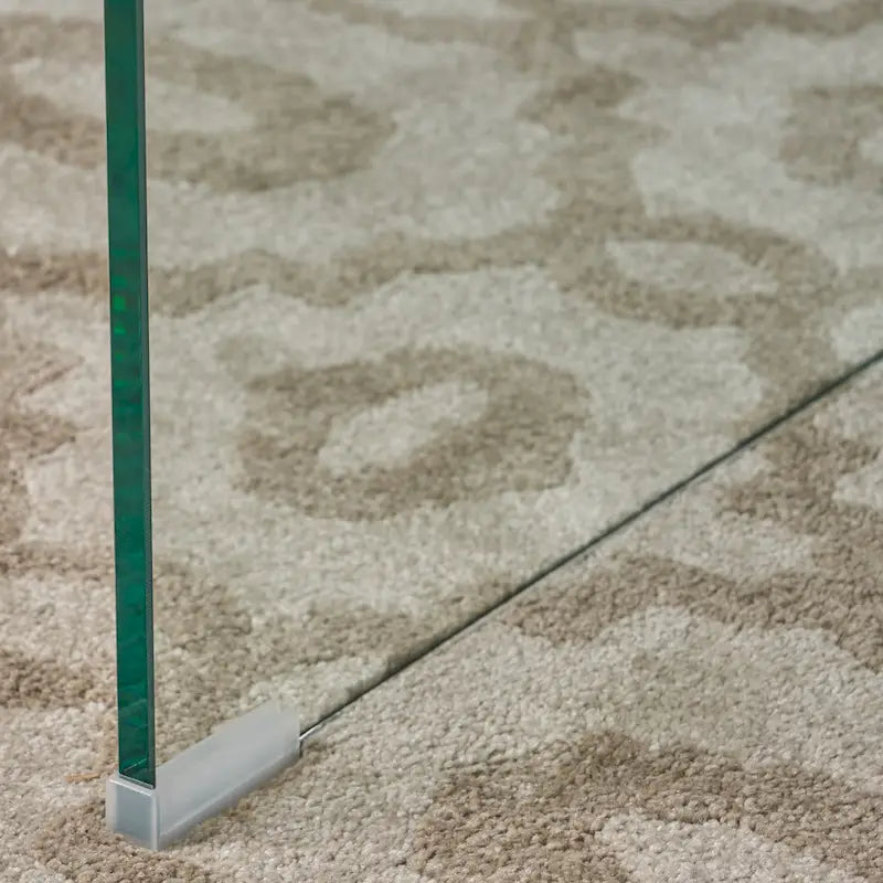 Table basse moderne en verre trempé de 12 mm pour salon